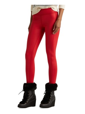 

LAUREN RALPH LAUREN Женские красные эластичные узкие леггинсы, Красный, 200853280002