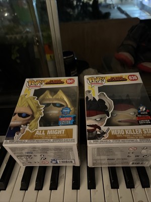 Funko Pop MHA All Might 1041 + Hero Killer Stain 636 with protectors
