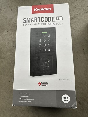 Kwikset 270 CNT 514 SMT SmartCode Electronic Deadbolt