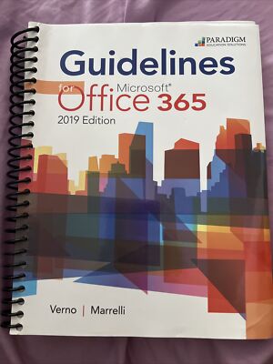 Guidelines for Microsoft Office 365, 2019 Edition: Text, Review and Assessments