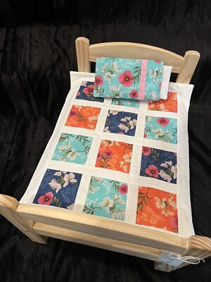 Club Havana Hawaiian  Doll Quilt ~Made For American Girl Doll or 18  Pollys Rox