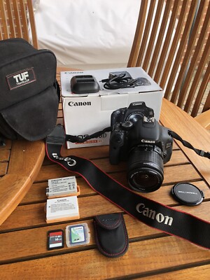 Canon EOS 600D 18.0MP Digital Camera Kit EF-S 18-55mm Lense, Camera Bag & Remote