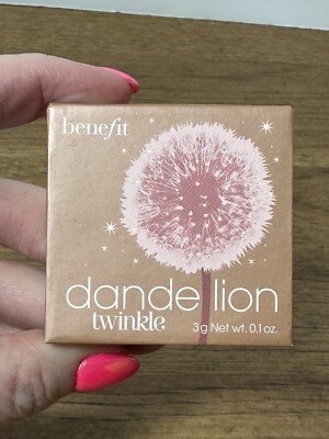 Benefit Dandelion Twinkle Soft Nude Pink Highlighter 0.1 oz NIB Full size