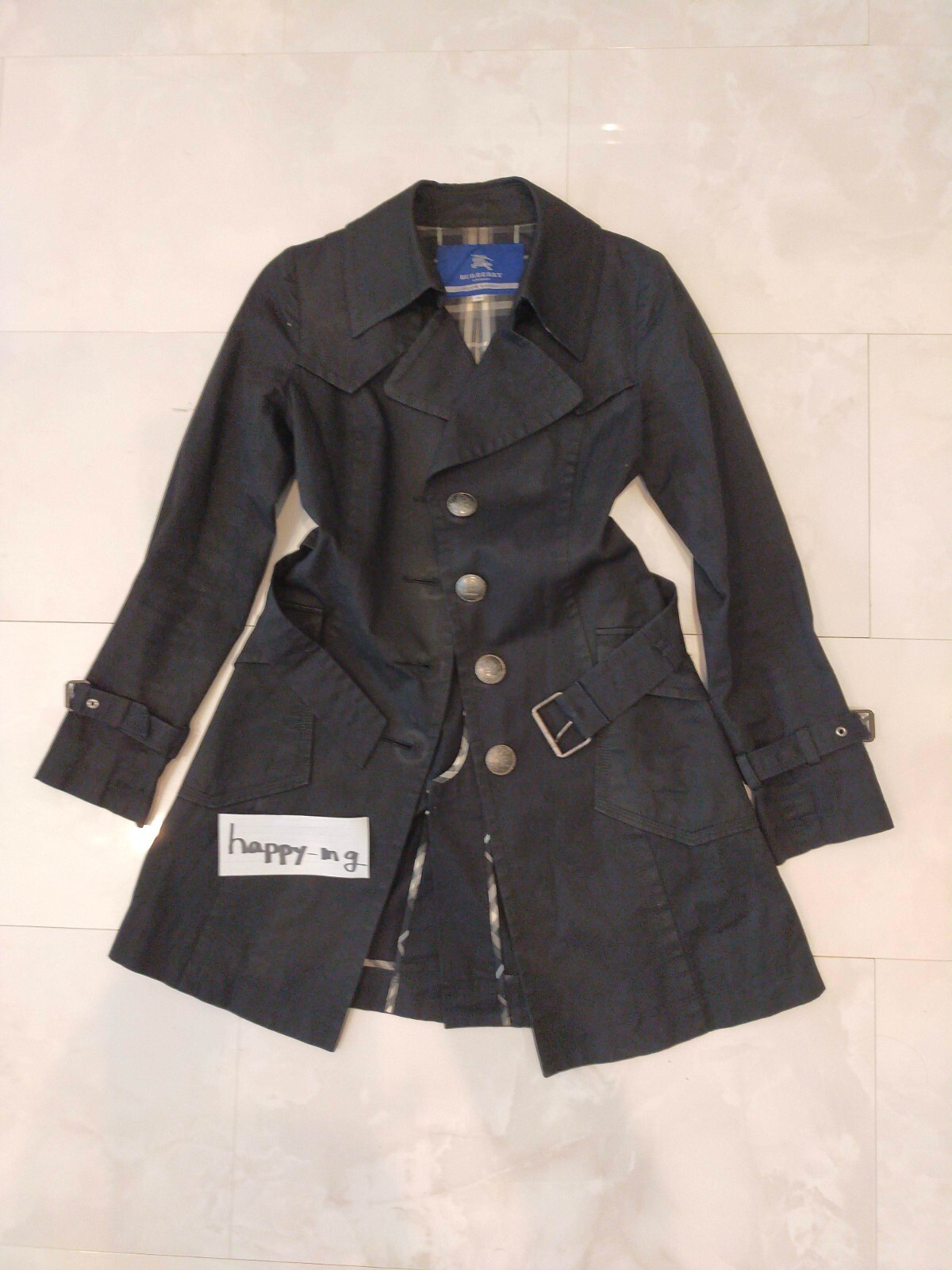 BURBERRY BLUE LABEL スウェット ライダースジャケット 38 BURBERRY BLUE LABEL / ライダース風ジャケット BURBERRY BLUE