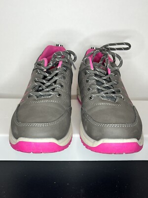 Forever Women Jungle 01 Sneaker Shoes Grey Pink Low Top Lace Sz 8.5 Walking Acti