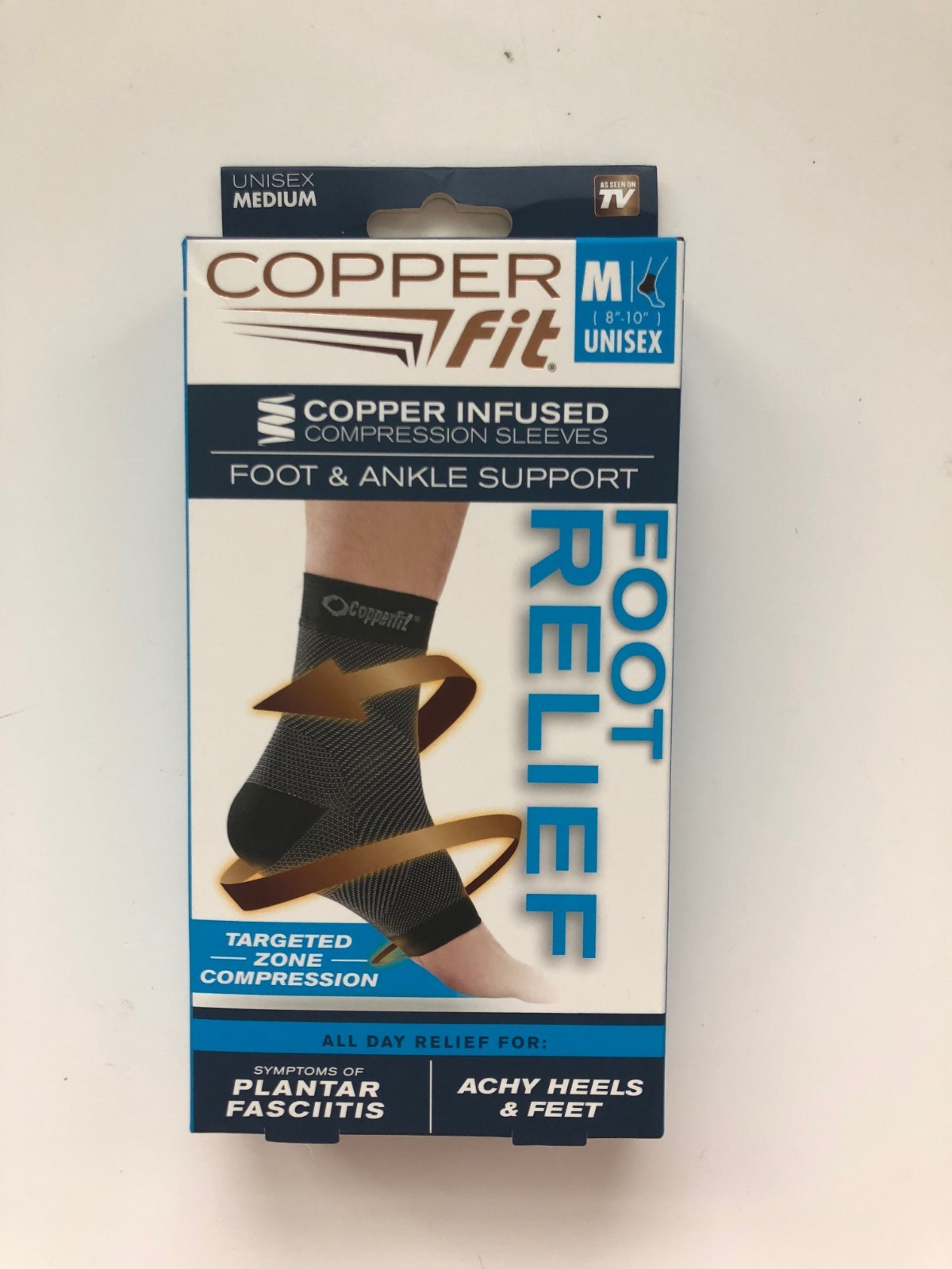 Copper Fit Foot Relief Compression Ankle Sleeve
