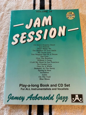 Jamey Aebersold Jazz Jam Session Volume 34 Playalong Book and CD