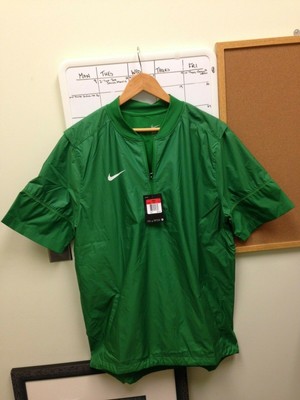 nike men's short sleeve hot baseball jacket