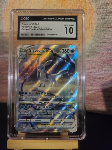 CGC10 グレイシアEX SAR PSA10相当 Glaceon PSA 10 Glaceon ex SAR 206/187 Terastal Festival sv8a Pokemon