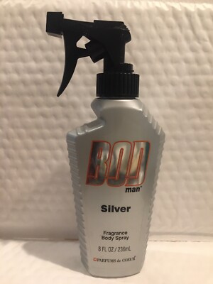 Bod Man SILVER Parfums De Coeur Fragrance Body Spray 8oz/236mL #RARE