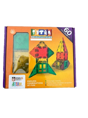 TYTAN Magnetic Learning Tiles Building Set - 60 Pieces PRICE IS FOR 2 NEW SETS