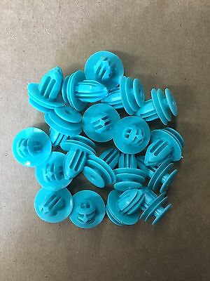 QTY 25: Teal Trim Panel Nylon Retainer Clips For Toyota 90467-10188 USA SELLER