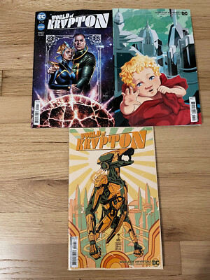 SET:   WORLD OF KRYPTON #1 (OF 6, 2021) THREE COVERS A, B & C 1:25 DC COMICS