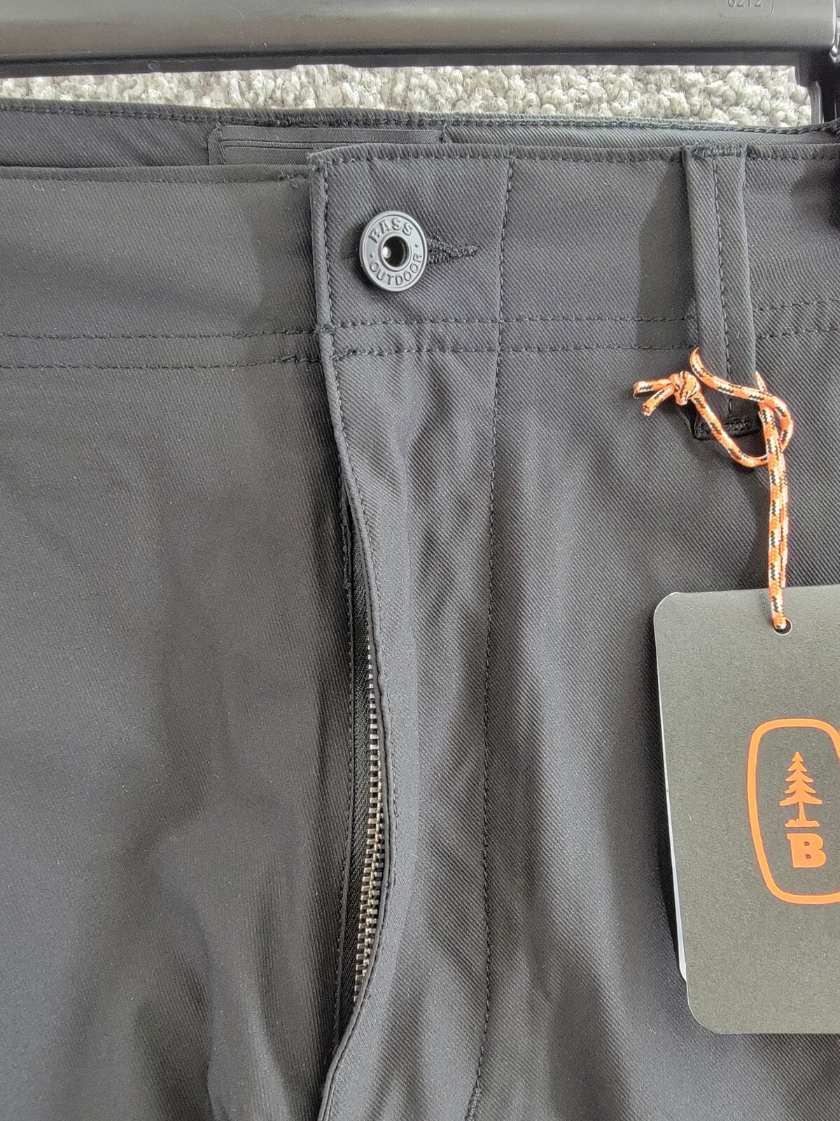 Bass Outdoor Traveler Tech Commuter Shorts Men's 42 Caviar High Rise Zip/Button - Picture 10 of 18