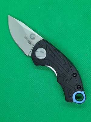Kershaw Aftereffect Folding Knife Silver Plain Drop Point 1.7'' 1180 Nylon New 