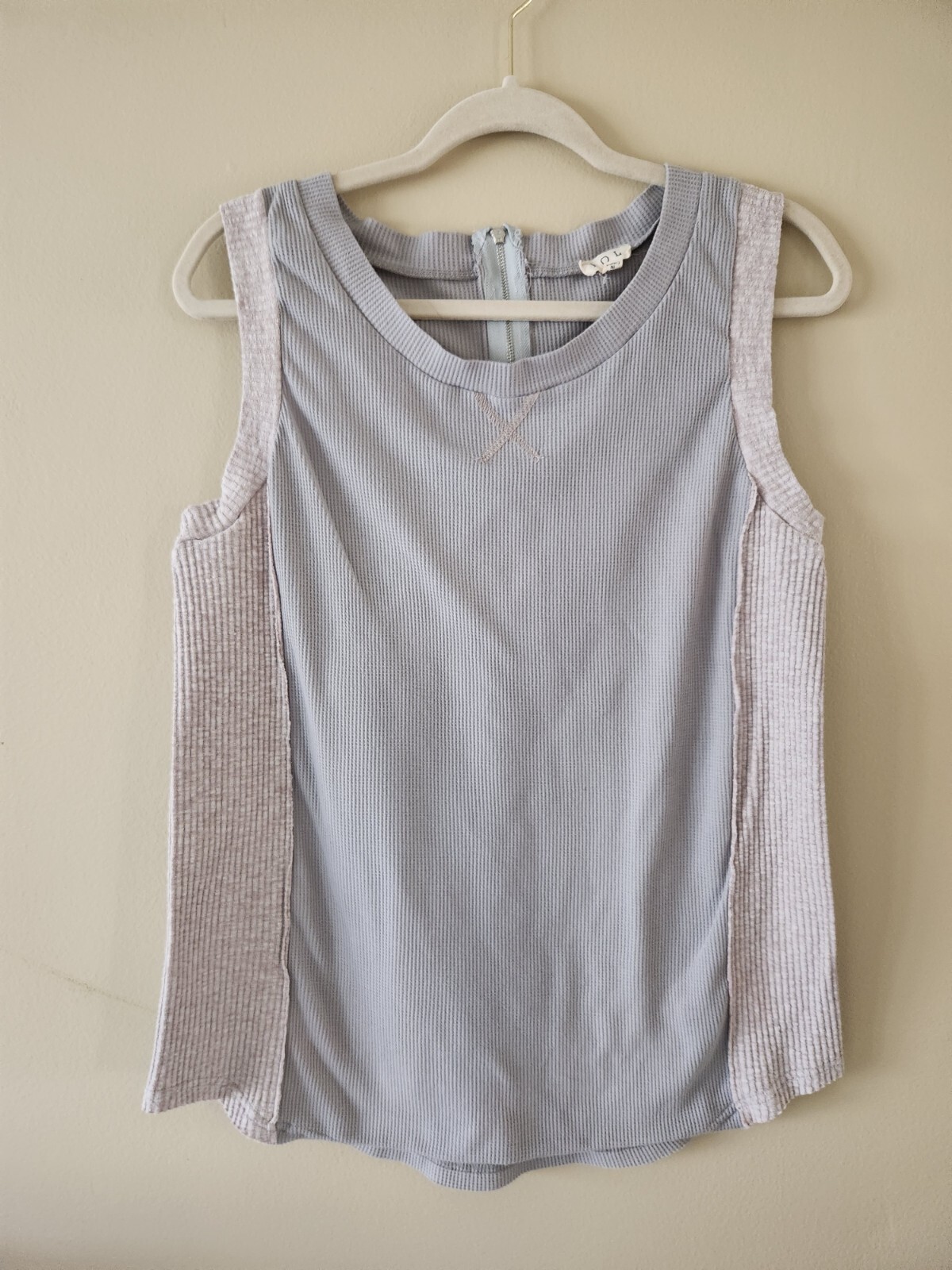 トップス DAMAGE WAFFLE TANK TOP/GREIGE ANCELLM - DAMAGE WAFFLE TANK TOP | WHITE | タンクトップ