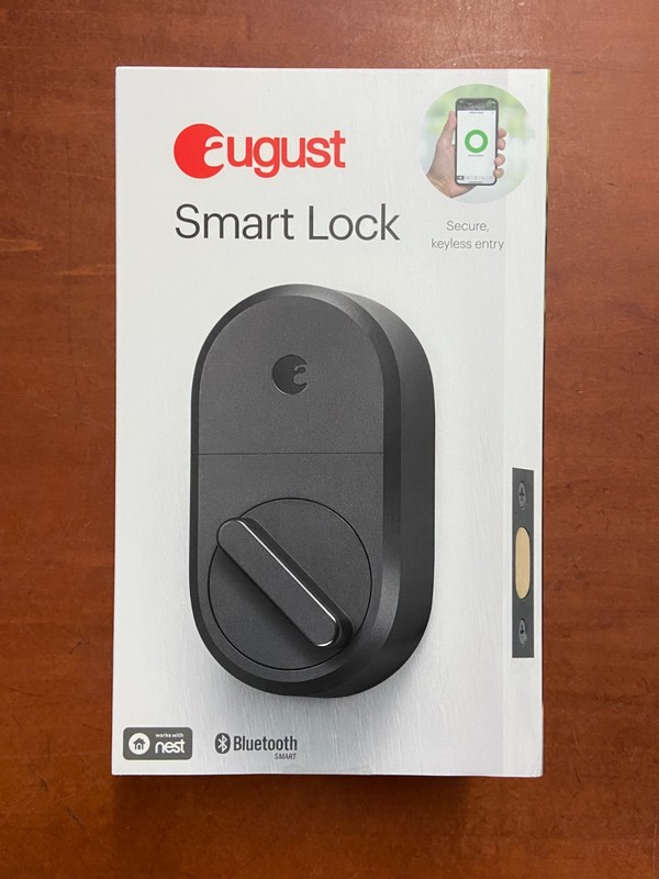 August Smart Lock Keyless Entry ASL-3B Dark Gray AUG-SL04-M01-G04 *NEW*