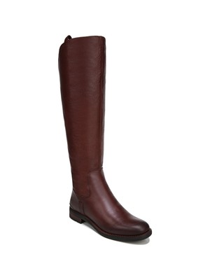 Женские кожаные сапоги для верховой езды на блочном каблуке Meyer Maroon Stitch FRANCO SARTO 9,5 м