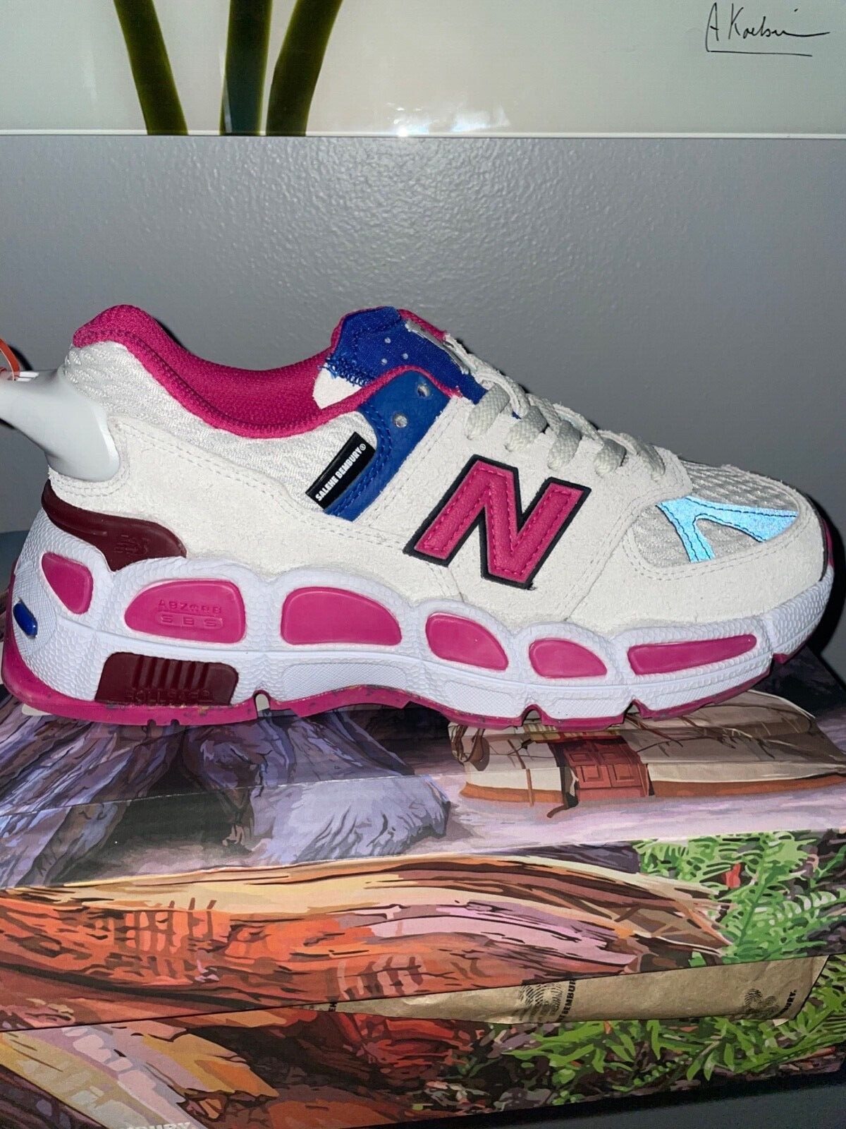 Salehe Bembury × New Balance ☆ YURT574 MS574YSA ‘Pink’ New Balance Salehe Bembury X 574 YURT 'Universal