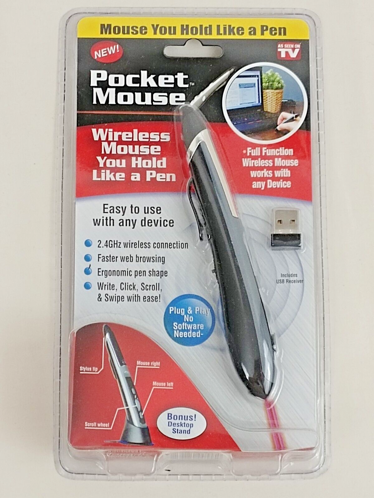 Ergonomic Pen Shaped Wireless Mouse As Seen On Tv Spark Innovators