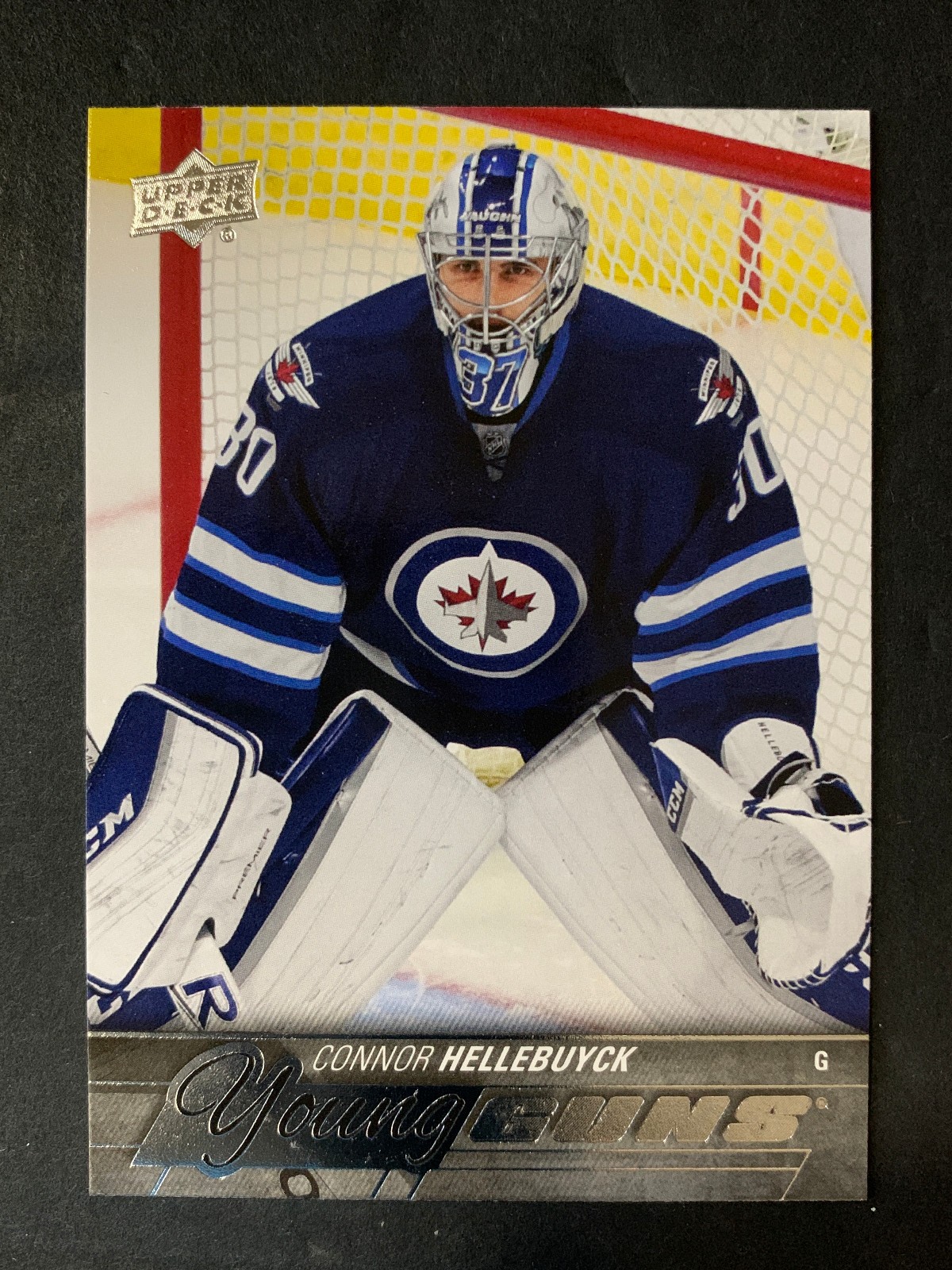 2015 Upper Deck Young Guns #214 Connor Hellebuyck RC Rookie #1
