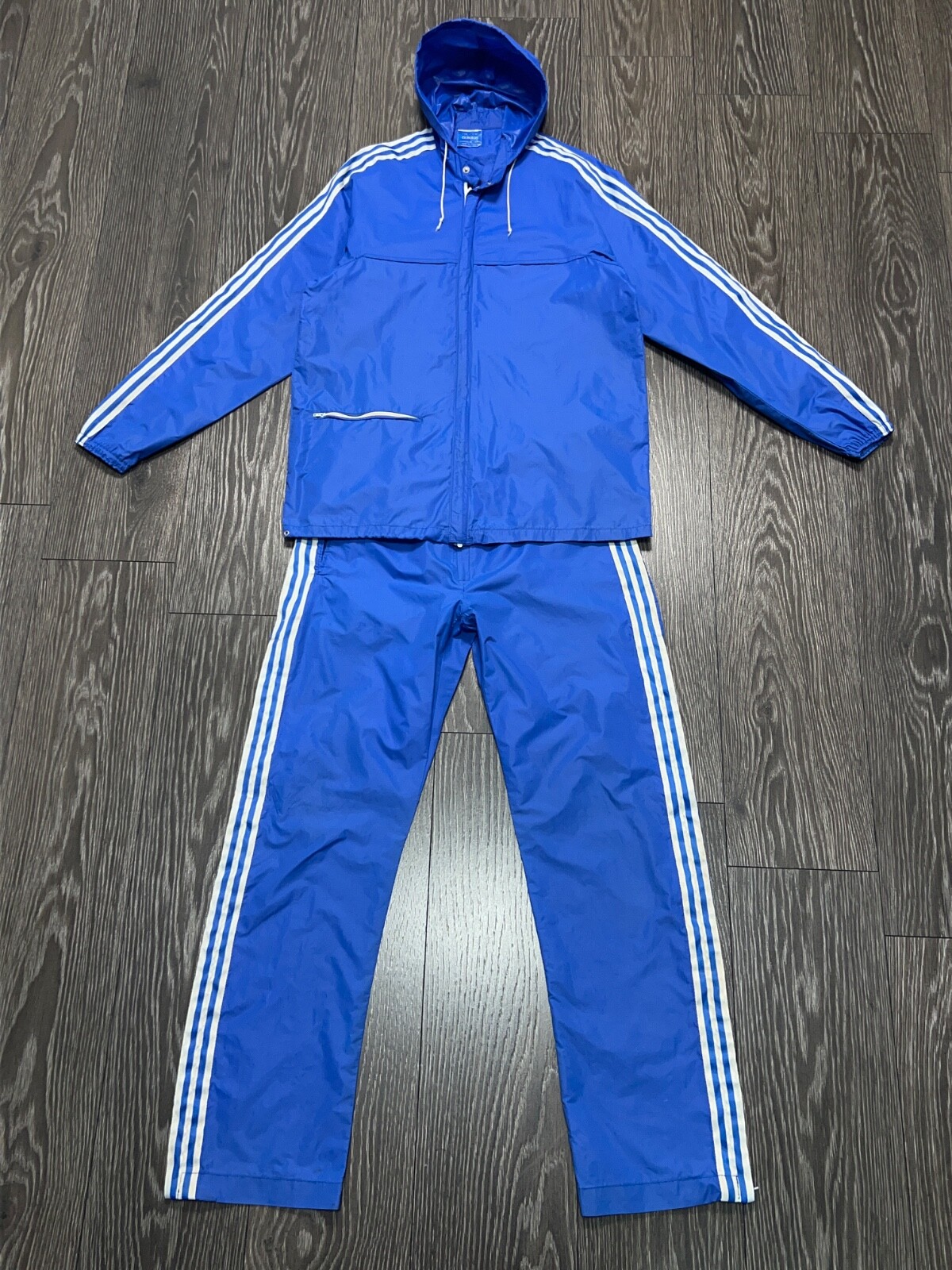 ウォーキング・ランニングウェア 80s French Adidas Ventex Parka Adidas | Vintage Windbreaker Jacket | 1980s | Hooded Rain