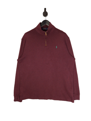 Burgundy ralph lauren clearance jumper