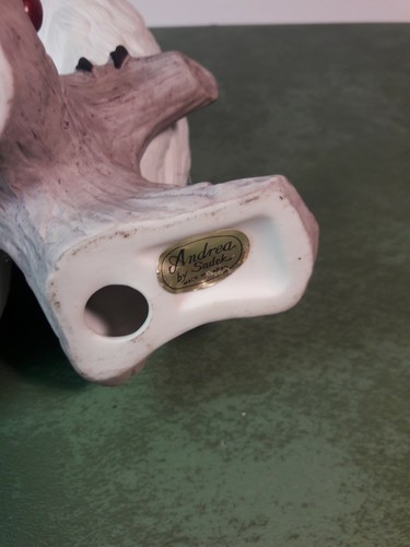 Andrea by Sadek Owl by Andrea Pair White Owls on Branch  About 7 1/8 Inch High