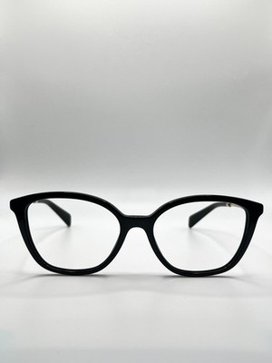 Prada VPR 02Z 54-17-140 Schwarz Cat-Eye Brille Gestell