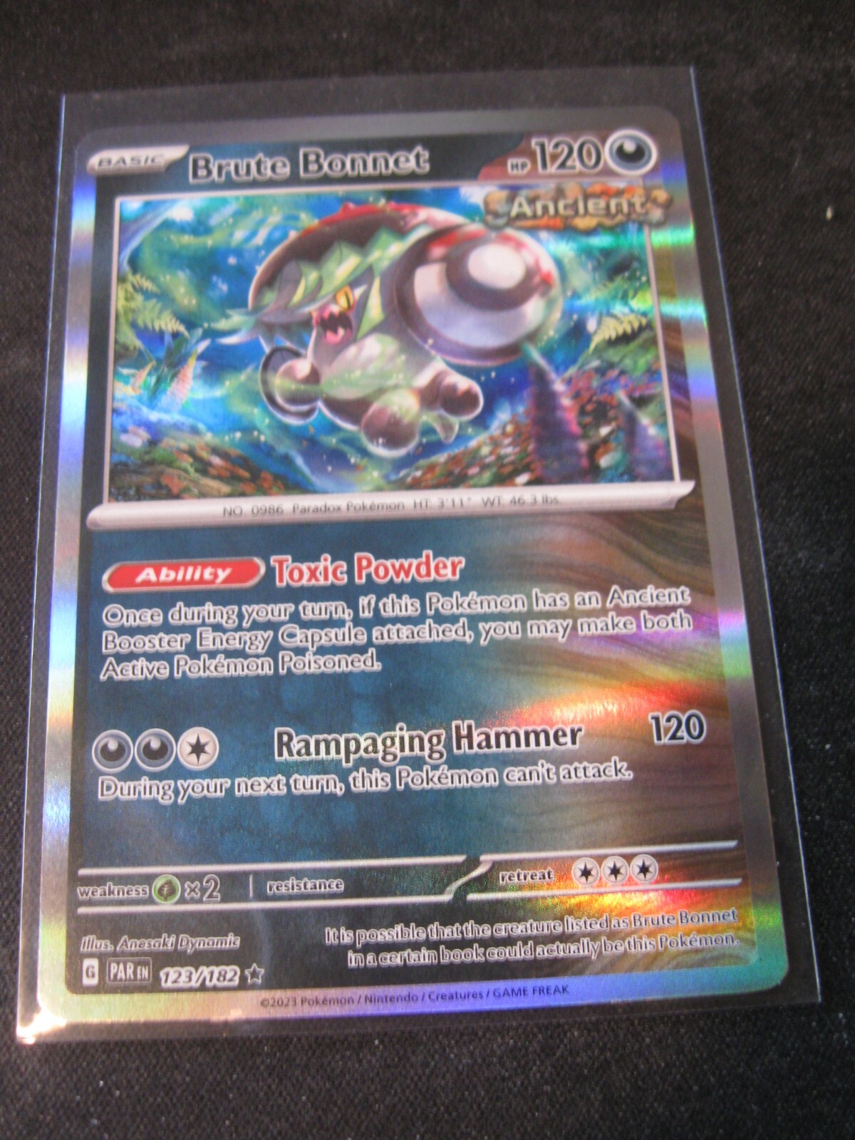 BRUTE BONNET 2023 Pokemon Scarlet & Violet Paradox Rift #123