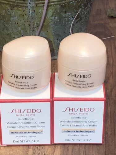 Shiseido Benefiance - Wrinkle Smoothing Cream 30ml (2 x 15ml) - New Boxed