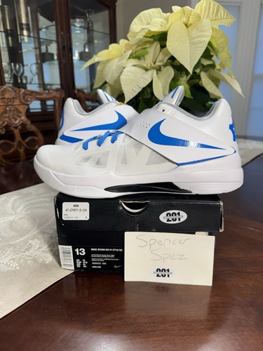 【希少・コレクター向け】ナイキ　KD4 White Blue OKC カラー NIKE ZOOM KD IV 4 OKC HOME WHITE PHOTO BLUE 473679-100 nerf