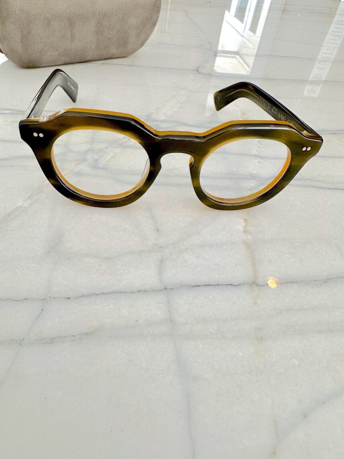 Lesca Lunetier eyeglasses Toro model Khaki color handmade | eBay Lesca Lunetier eyeglasses Toro model Khaki color handmade | eBay