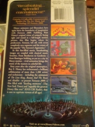 Fantasia 2000 (VHS, 2000, With Commemorative Booklet)
