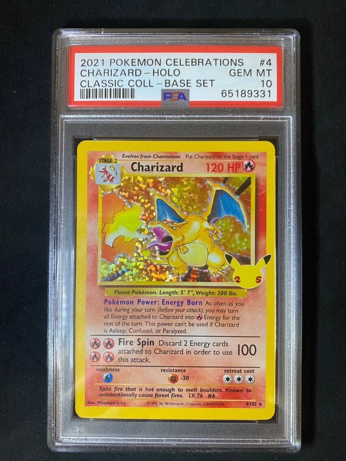 Pokemon 2021 Celebrations 25th ANNIVERSARY Charizard Holo Pokemon 2021 Celebrations 25th ANNIVERSARY Charizard Holo