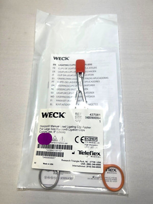 Weck 437081 Teleflex Horizon Ligating Clip Applier 8'' Curved Jaw