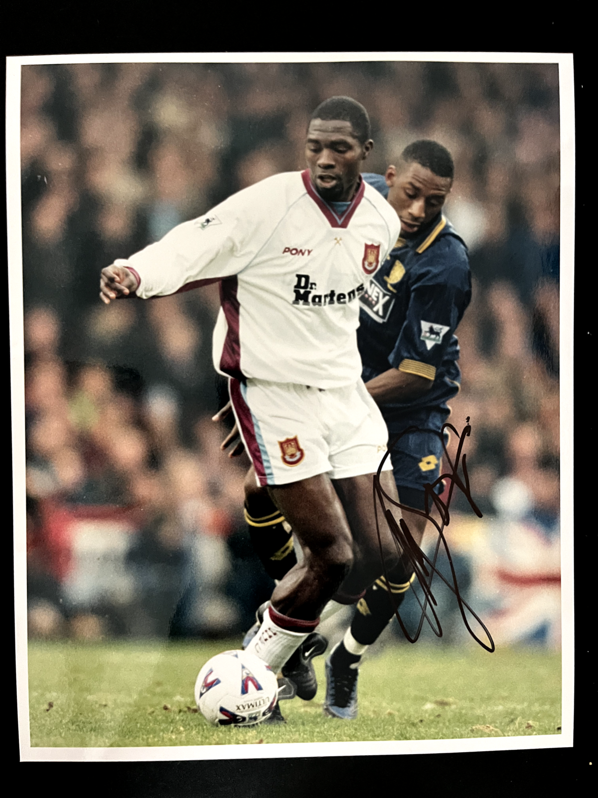 MARC VIVIEN FOE - LATE GREAT WEST HAM & CAMEROON FOOTBALLER - SIGNED PHOTOGRAPH
