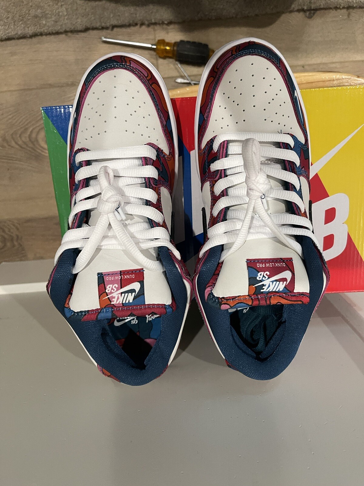 Nike SB Dunk Low Pro Parra Abstract Art Size 9: купить с доставкой из США,  цена 41 947 руб - (334152041934)