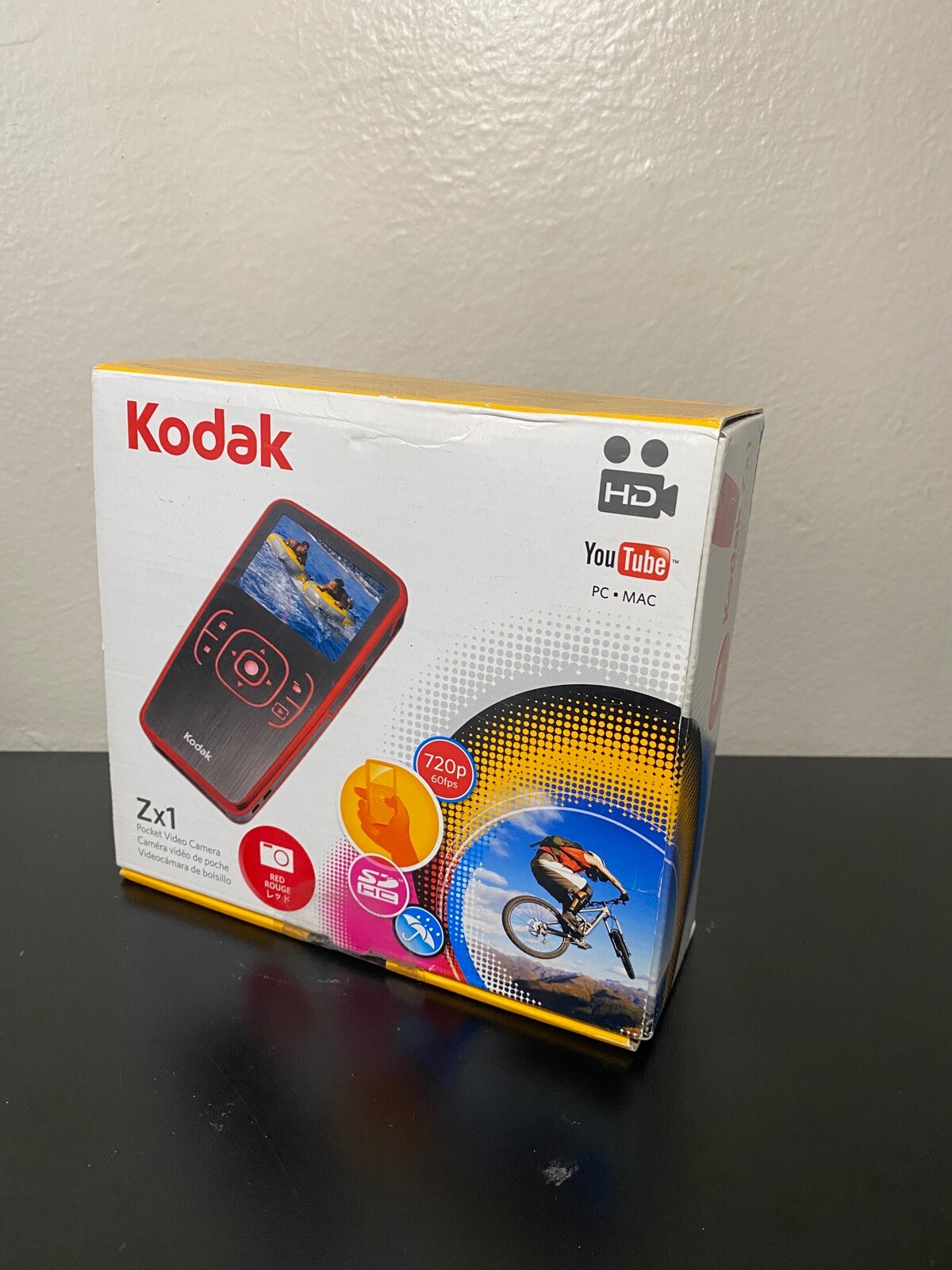 NEW KODAK ZX1 YOUTUBE READY -720P WATERPROOF-RED | eBay