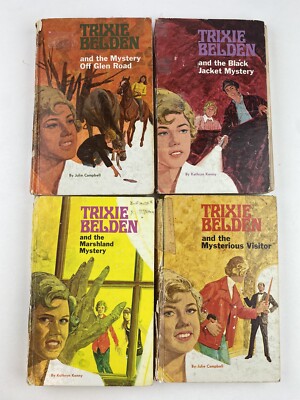 Trixie Belden Hardcover Vintage Books Lot 4 5 8 10