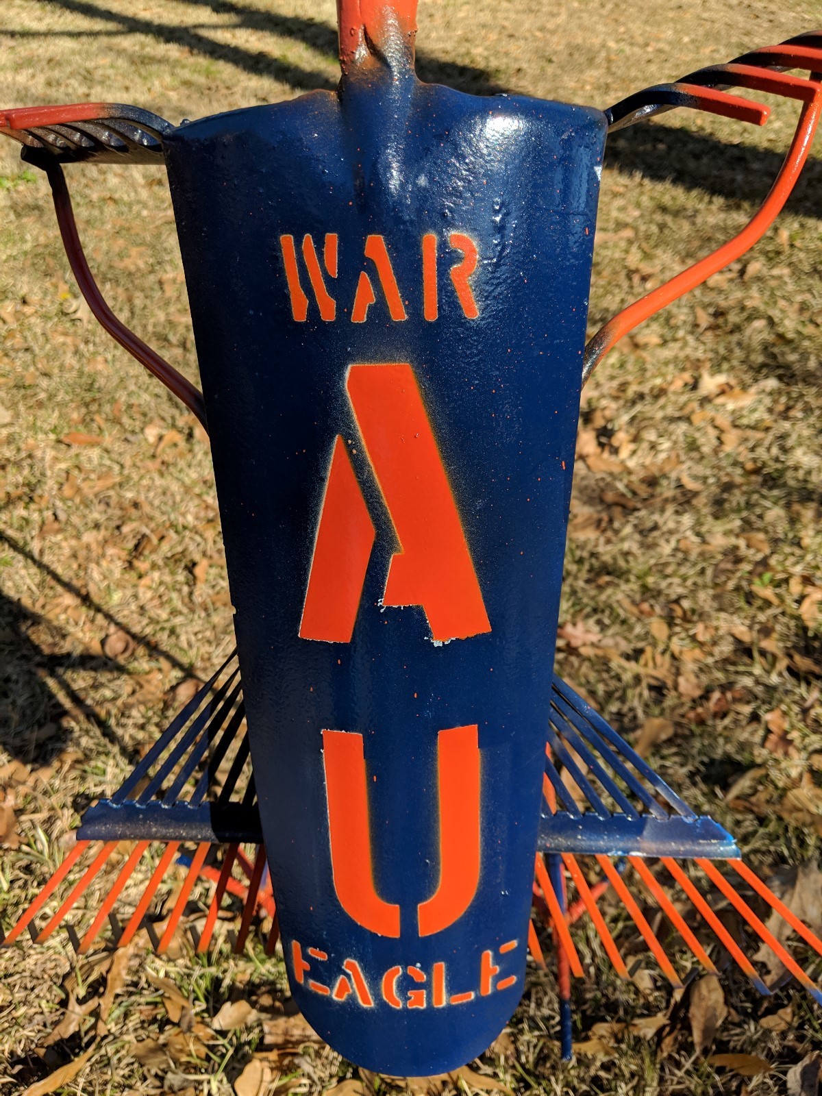 Yardbird made from recycled garden tools