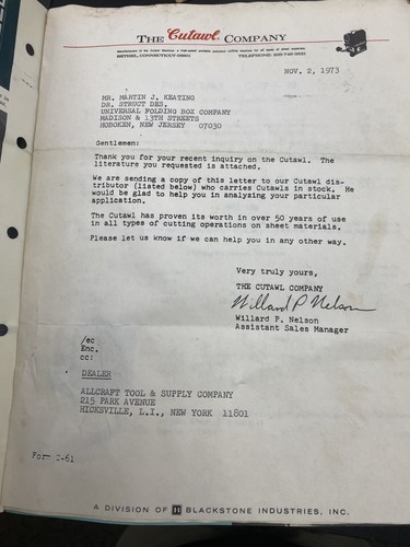 Cutawl K-11 Sign Maker Scroll Jig Saw Works Tested 