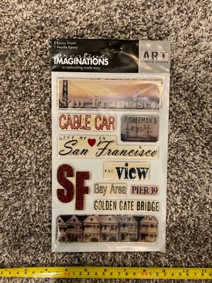 Creative Imaginations Art Warehouse San Francisco Epoxy Stickers