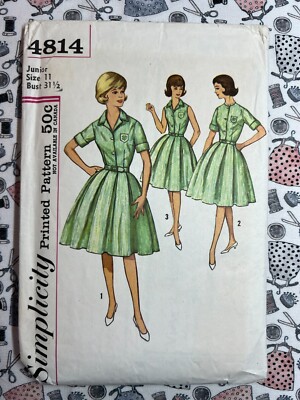 Simplicity Sewing Pattern 4814 4-H Blouse & Skirt Junior Size 11 Bust 31-1/2 Cut