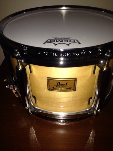 Pearl Maple Popcorn Snare Drum - 10 inch x 6 inch Natural Finish New Ambassadors