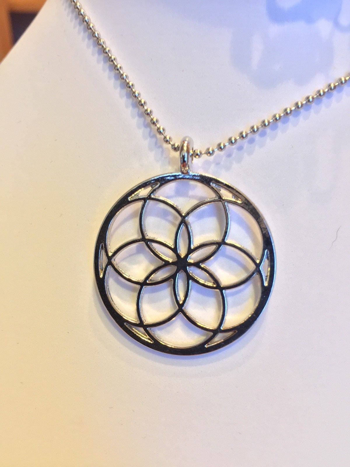 Flower Life Seed Lot of 5 Healing Jewelry Silver Gifts Womens Mens NEW Geometry