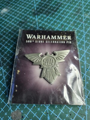 Warhammer 500th Store Celebration - Imperial Aquila Pin Badge (sealed) rare