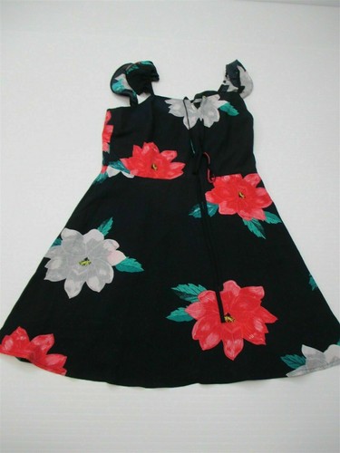 XHILARATION Dress Womens Small Summer Breathable Navy Blue Floral Sun
