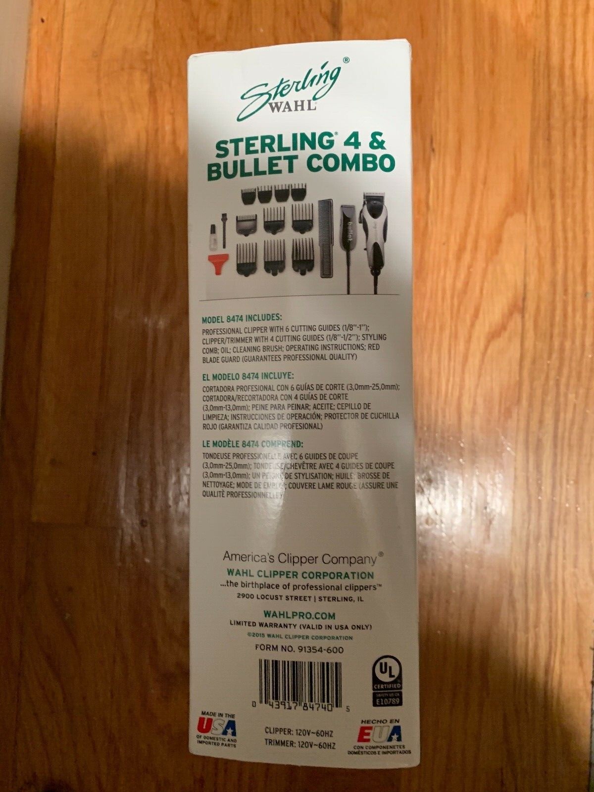 WAHL STERLING 4 & BULLET COMBO PROFESSIONAL CLIPPER & TRIMMER SET. NEW IN BOX