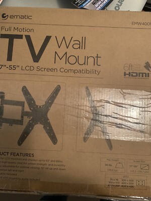 Full Motion Articulating Tilt/swivel Universal Wall Mount for 17''-55'' TVS